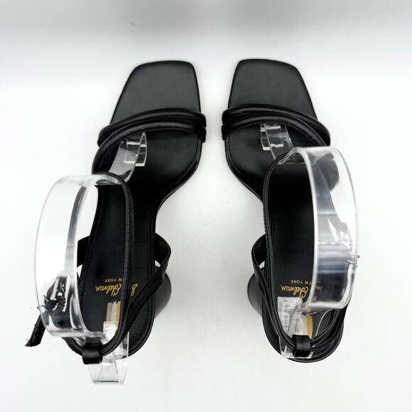 SAM EDELMAN Womens Kia Sandals Size 8 M Black Block Heel Strappy Leather NIB - Picture 11 of 13